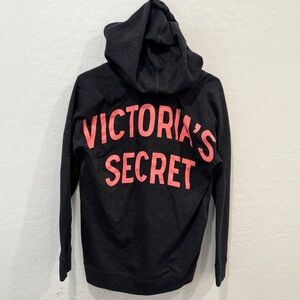 Victoria's Secret Hoodie Sweater Womens Medium Coral Spellout